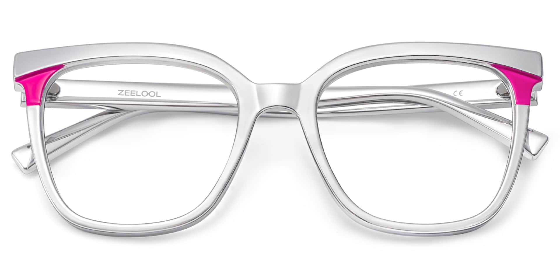 Dazzler silver square frame glasses Online | ZEELOOL2