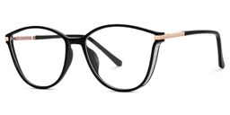 Keyshia Cateye Black Glasses1