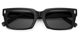 Fayssel Rectangle Black Glasses1
