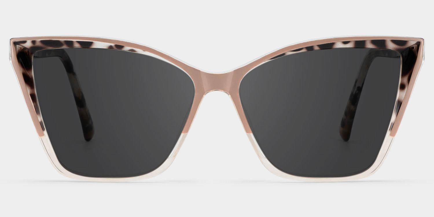 Adalis Tr90 Beige Cat Eye Frame Sunglasses | ZEELOOL