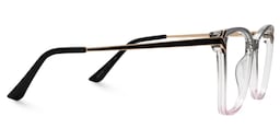 Tricee Square Gray Pink Glasses2