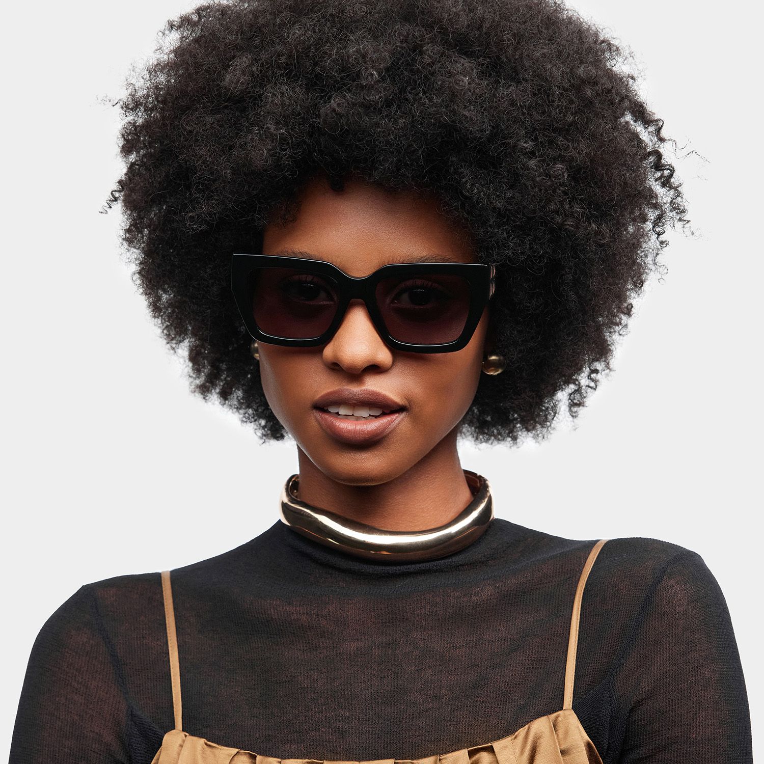 Maddox Black Frame Glasses with Square Frame Online | ZEELOOL