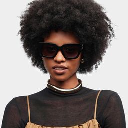 Maddox Square Black Polarized Sunglasses0