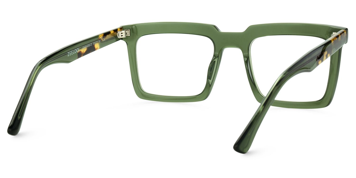Leblanc Square Green Glasses For Men | Zeelool3