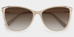 Yomary Khaki Cat eye Sunglasses1