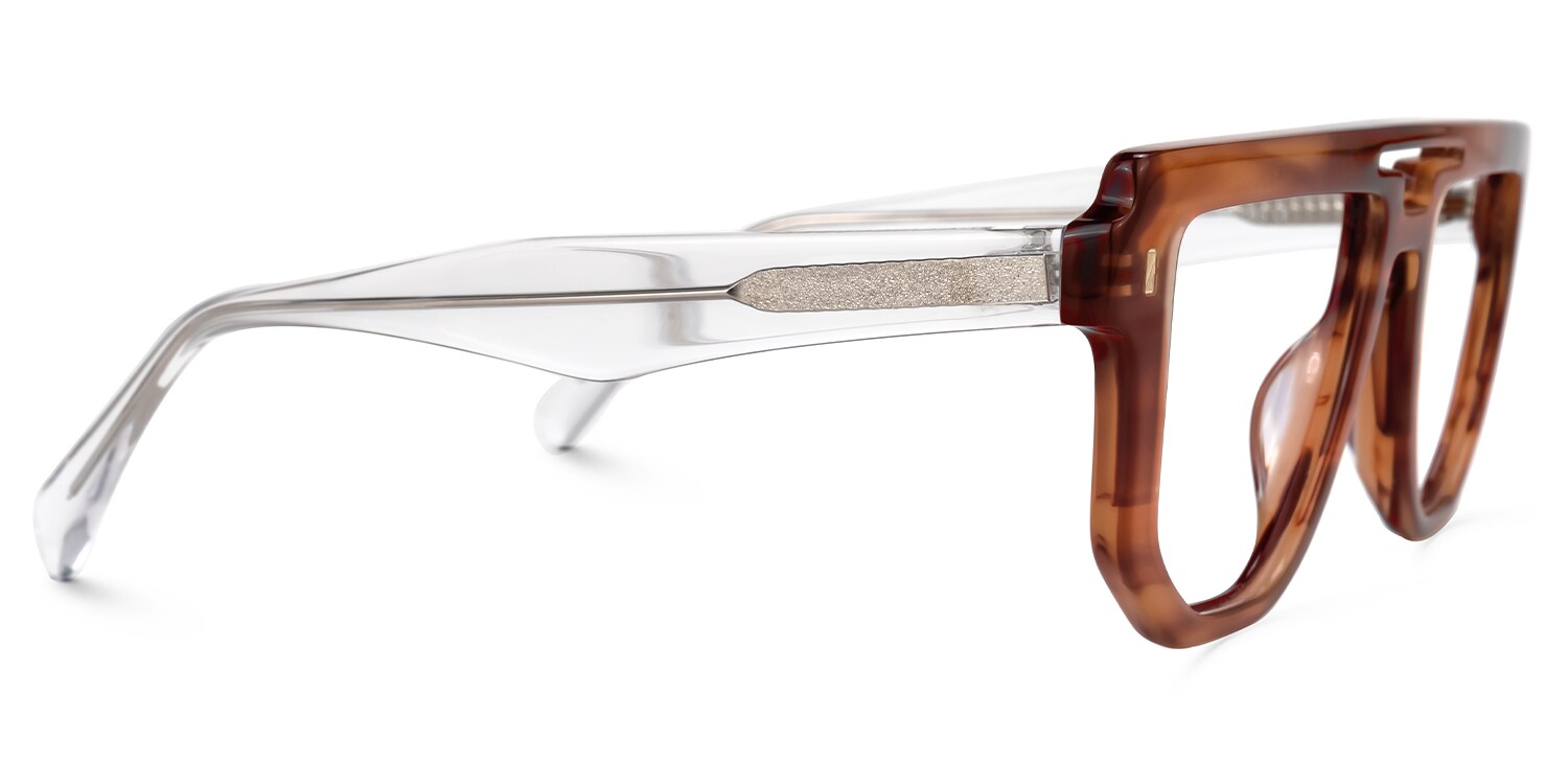 Aviator Montanez Brown Glasses deals -Zeelool Glasses