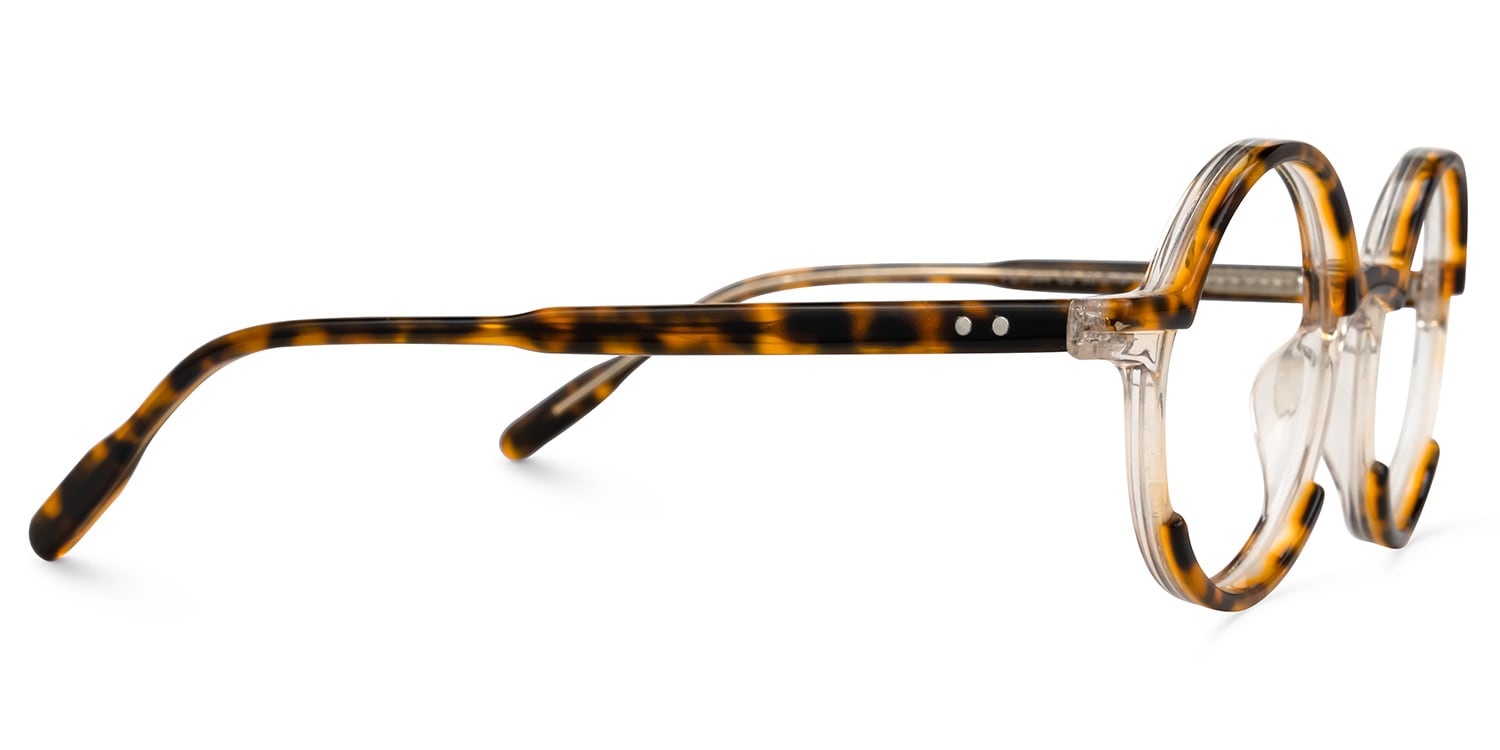 茶 karahana Round Swain Tortoise Glasses deals -Zeelool Glasses