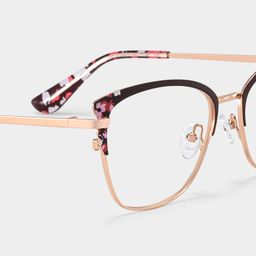 Mariana Rectangle Brown Glasses5