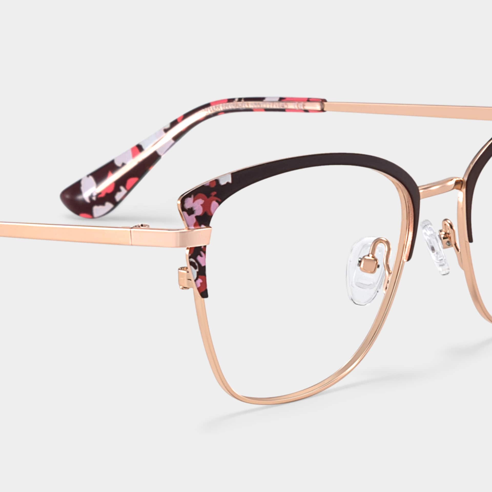 Mariana Brown Frame Glasses with Rectangle Frame Online | ZEELOOL5