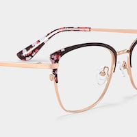 Mariana Rectangle Brown Glasses4