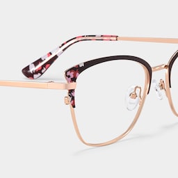 Mariana Rectangle Brown Glasses5