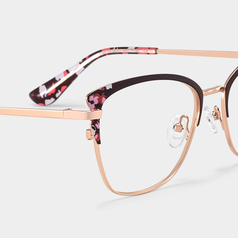 Mariana Brown Frame Glasses with Rectangle Frame Online | ZEELOOL4