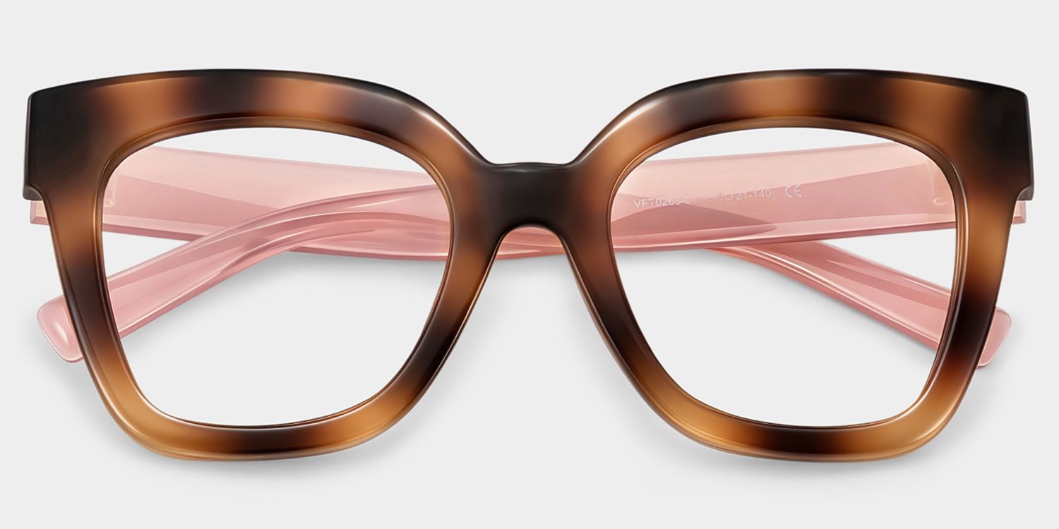 Malcolm Square Burnt Umber Frame Glasses | ZEELOOL4