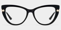 Maggie Cat eye Black Glasses1