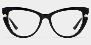 Maggie Cat eye Black Glasses1