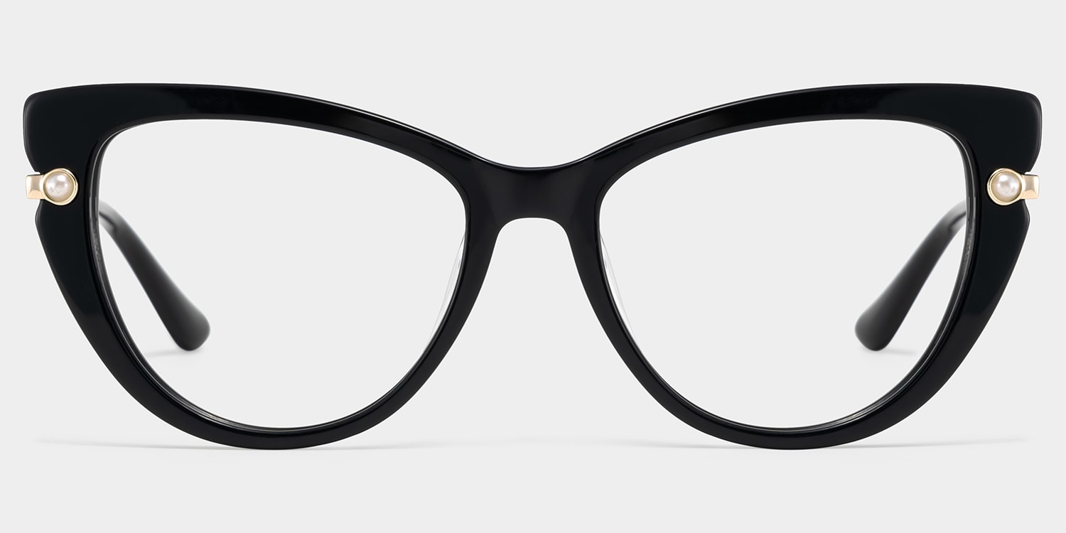 Maggie Cat eye Black Glasses