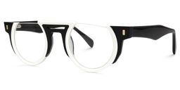 Mastin Round White Glasses1