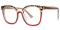 Naomi Square Two-Tone Glasses1