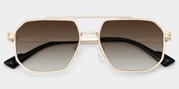 Autumn Aviator Gold Glasses1