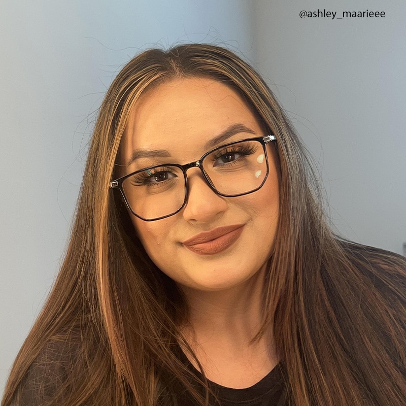 Fezell Square Black Glasses13