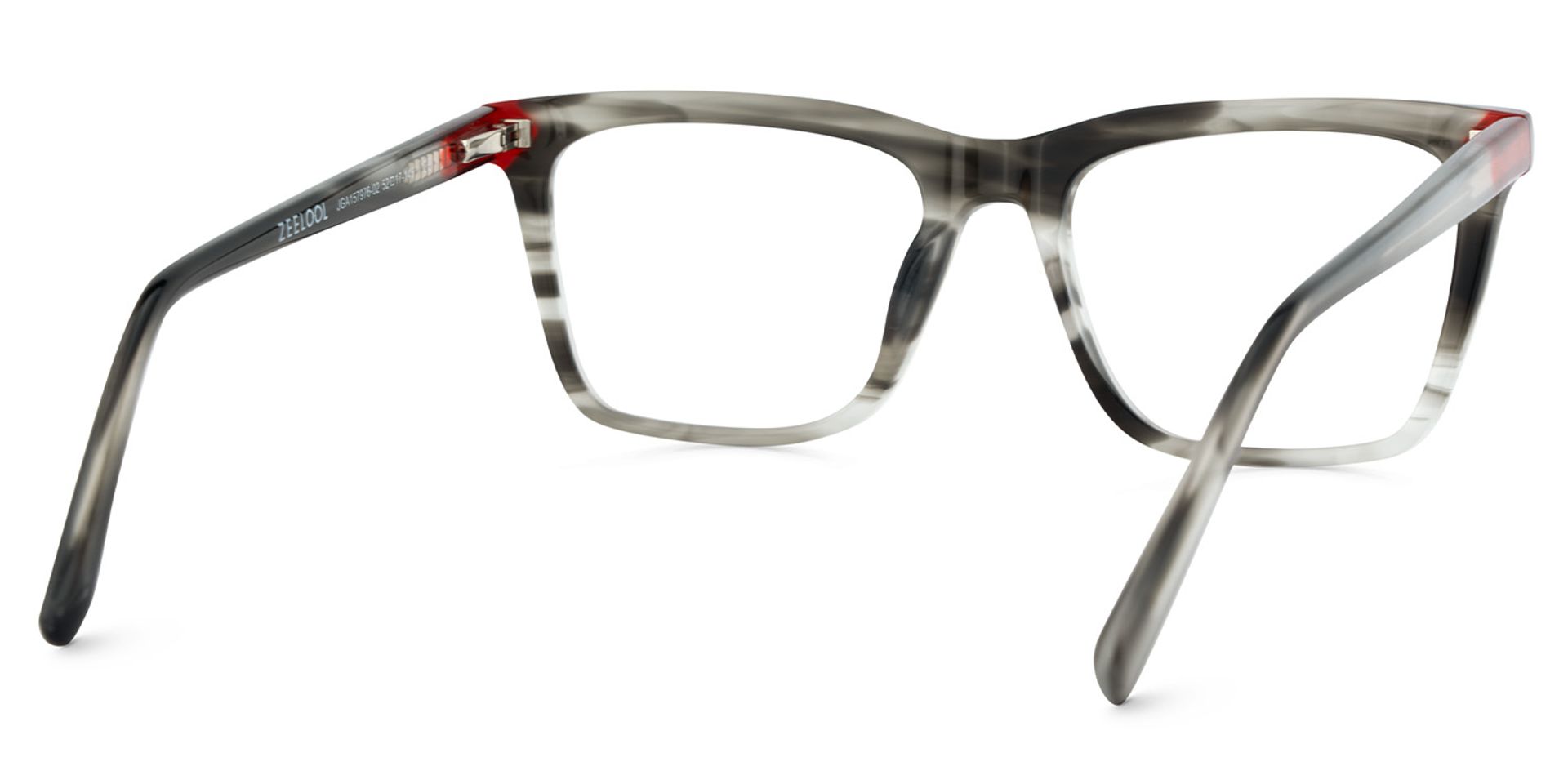 Thin Gray Glasses Frame In Rectangle Shape4