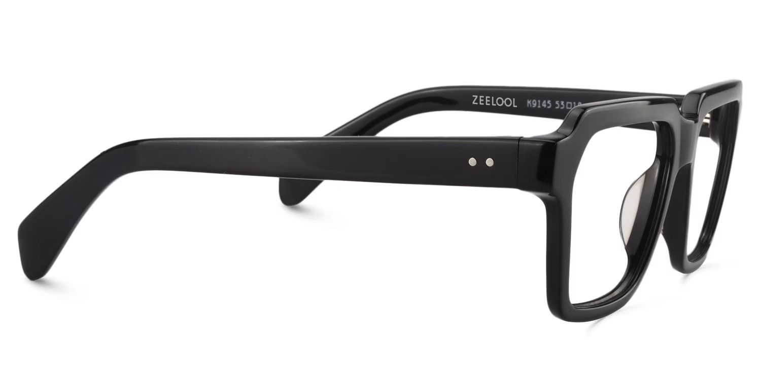 Square Black Glasses | ZEELOOL Canada4