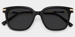 Jacqui Square Black Glasses1