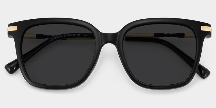 Jacqui Square Black Glasses