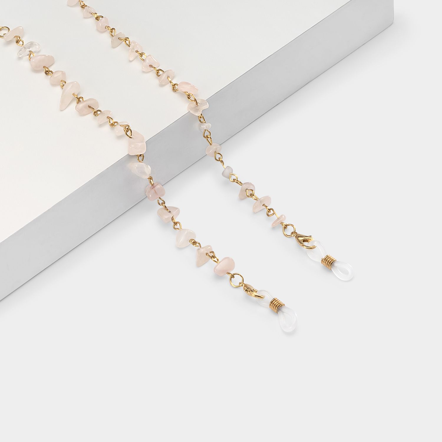 Stylish  Pink Stone Eyeglasses Chains0