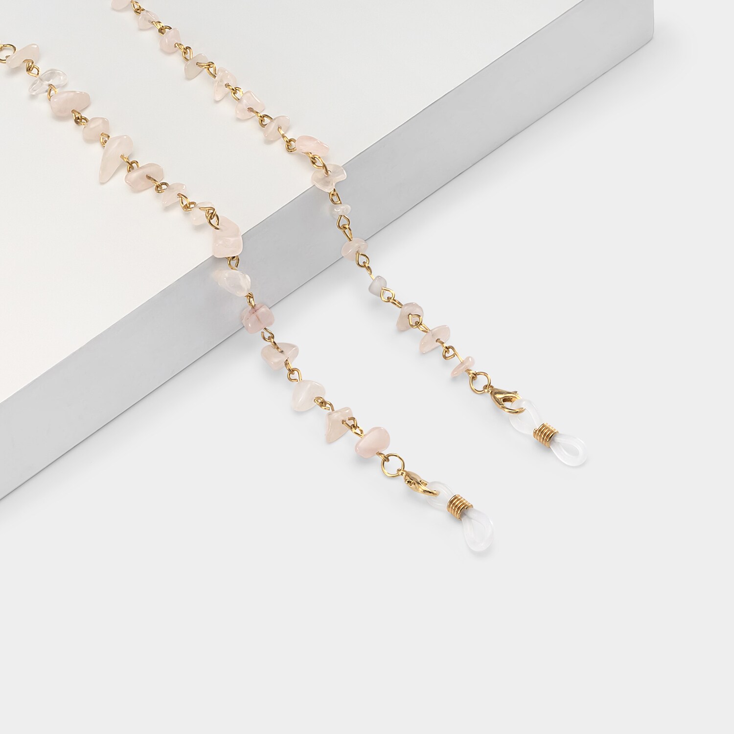 Stylish  Pink Stone Eyeglasses Chains0