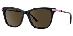 Eliot Rectangle Black Sunglasses2