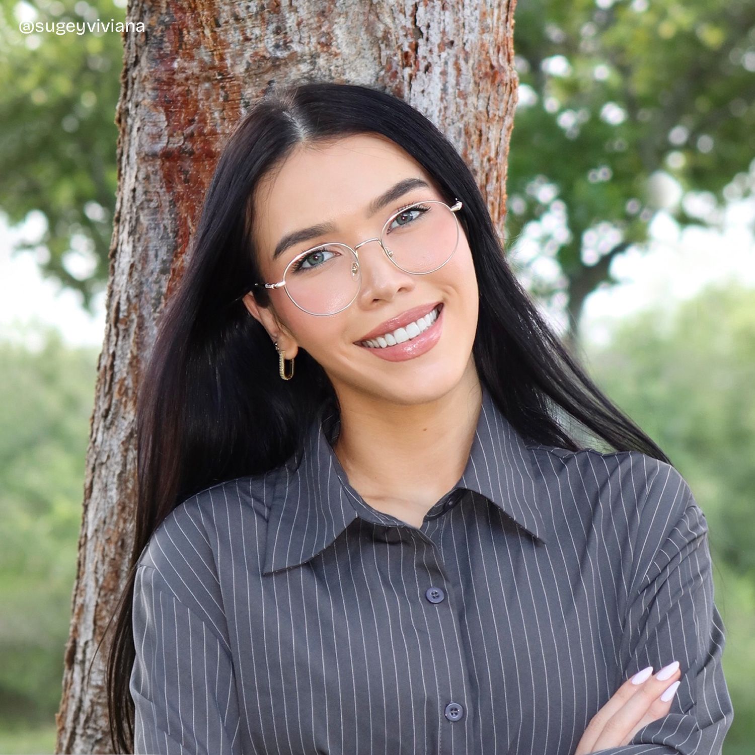 Ian Gold Frame Glasses with Round Frame Online | ZEELOOL7