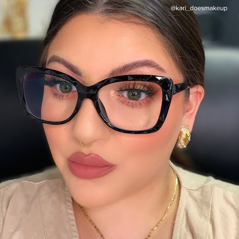 Wendell Black Cat Eye Frame Glasses | Zeelool5