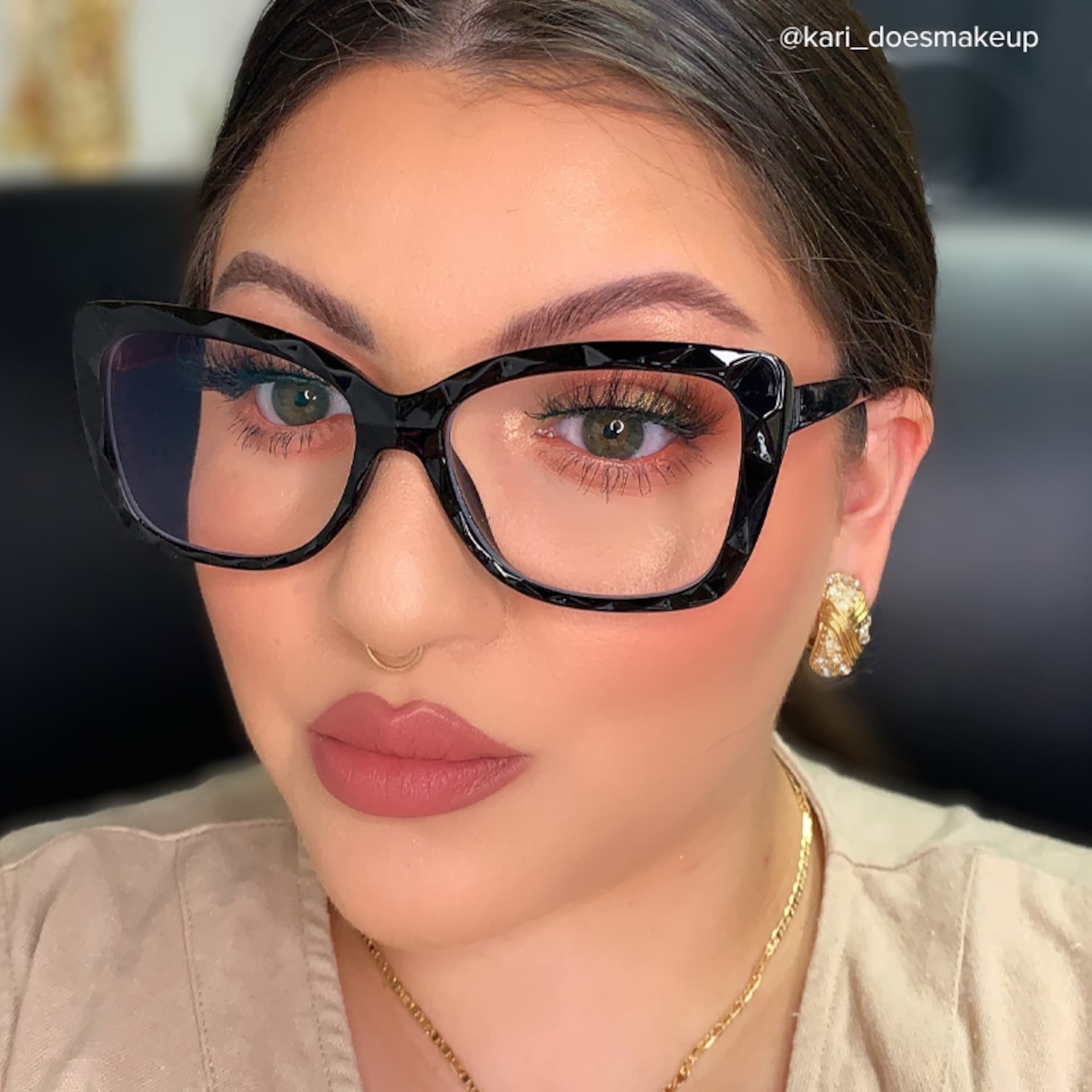 Wendell Black Cat Eye Frame Glasses | Zeelool5