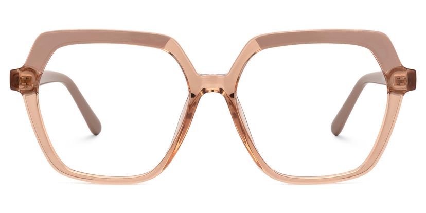 Norah Geometric Beige Glasses