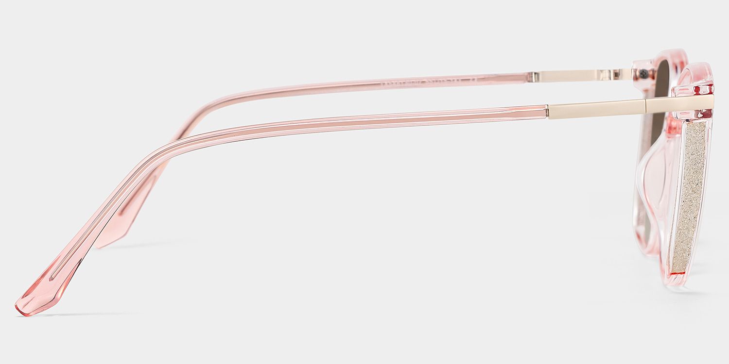 Rodz Light Pink Square Frame Glasses | Zeelool3