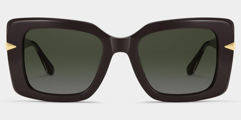 Neon Square Brown Polarized Sunglasses