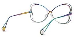 Aretha Geometric Iridescent Glasses3