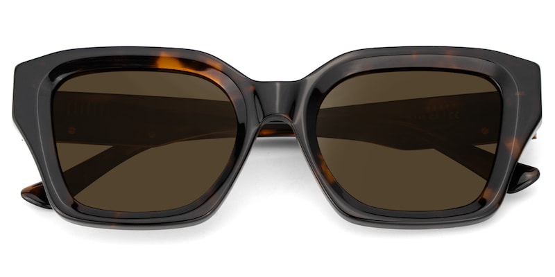 Rhea Square Tortoise Polarized Sunglasses