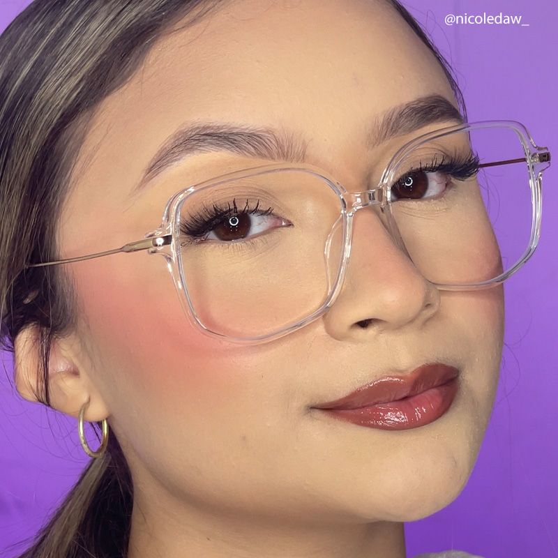 Payton Geometric Clear Eyeglasses | Zeelool Optical8