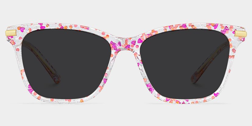 Eliot Rectangle Pink Glasses