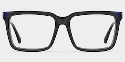 Troy Rectangle Dark Gray Glasses1