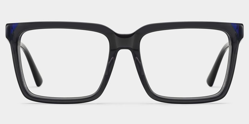 Troy Rectangle Dark Gray Glasses