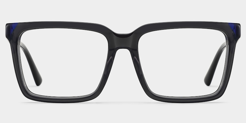 Troy Rectangle Dark Gray Glasses