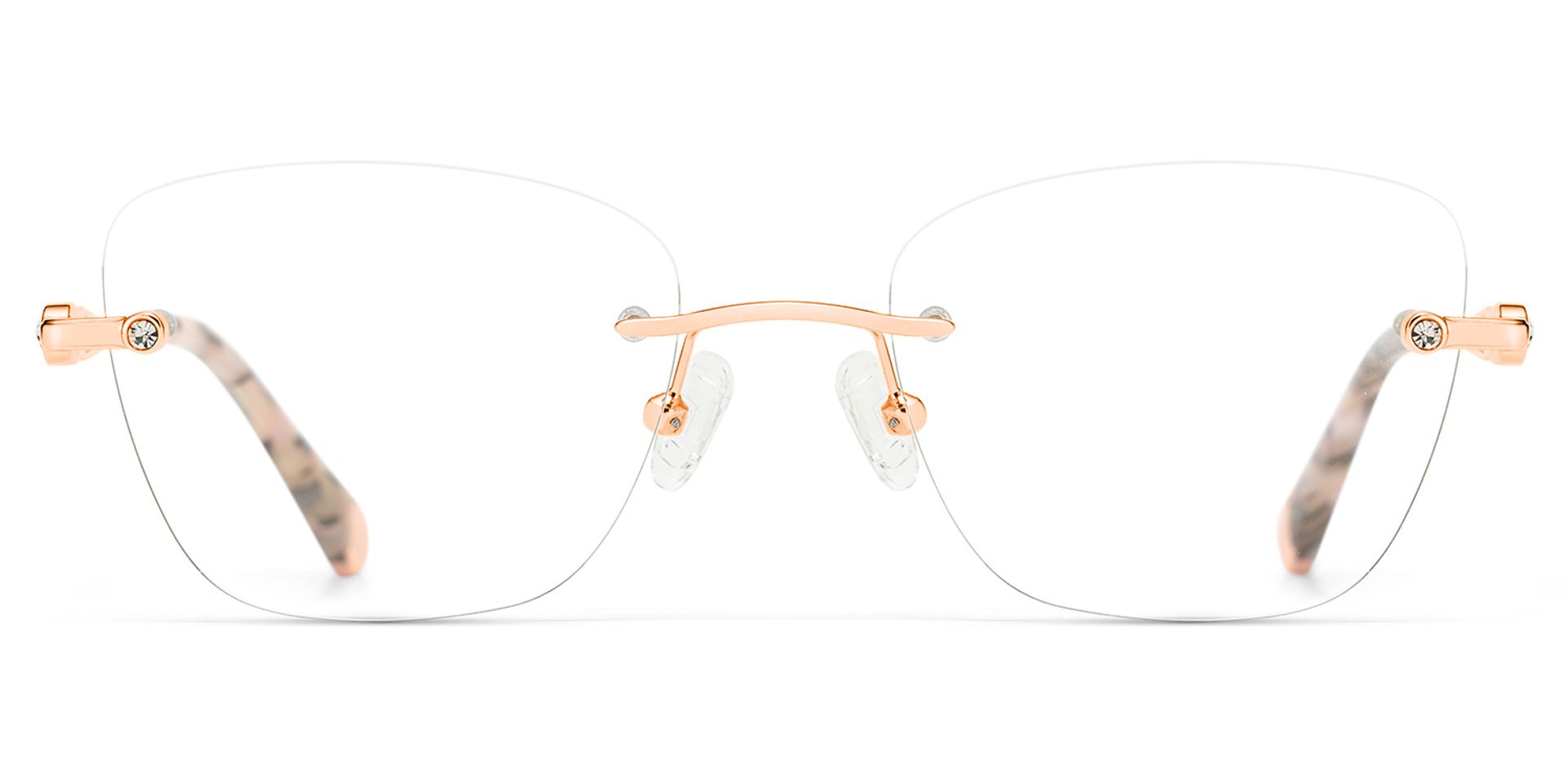 Rectangle Rose Gold Eyeglasses- Seth Metal Frame Glasses5