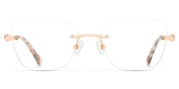 Seth Rectangle Rose Gold Glasses5