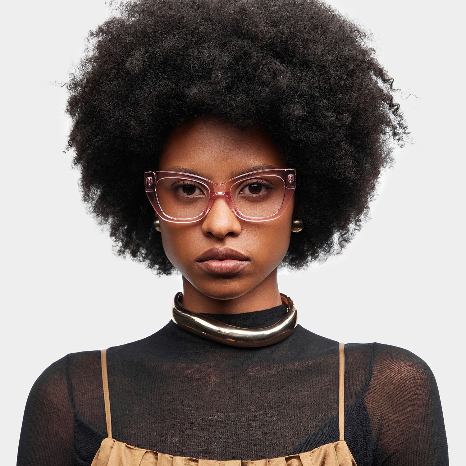 Skylar Clear Pink Frame Glasses with Butterfly Frame Online | ZEELOOL0