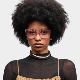 Skylar Butterfly Clear Pink Glasses0