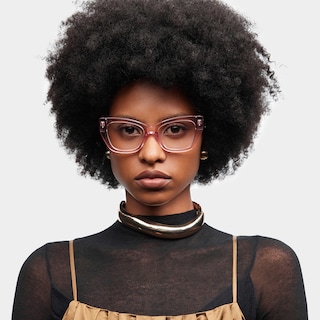 Skylar Butterfly Crystal Pink Glasses0