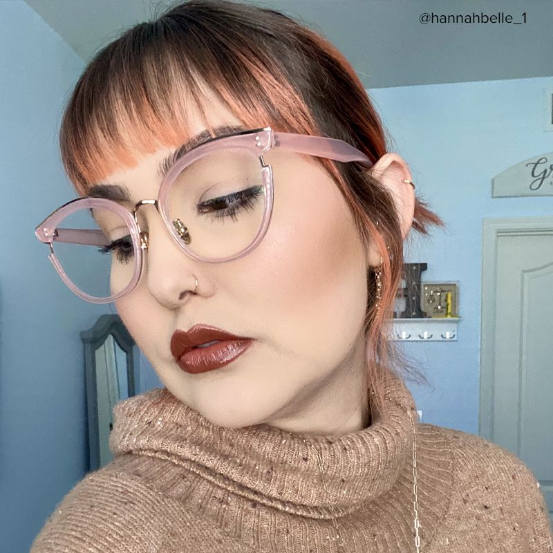 Eleanore Cat Eye Pink Frame Glasses | Zeelool10